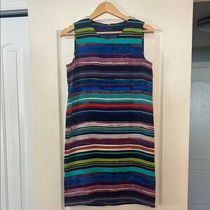 Cynthia Rowley Colorful Striped Mini Dress